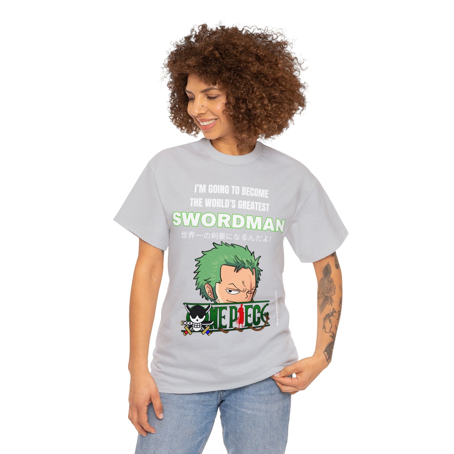 One Piece - World's Greatest Swordsman Unisex Heavy Cotton Tee
