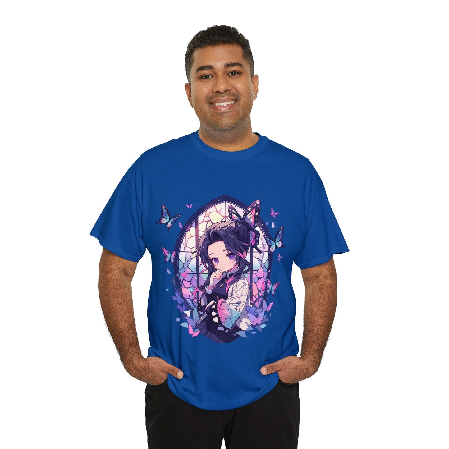 Demon Slayer - Stained Glass Shinobu Kocho Series Unisex Heavy Cotton Tee