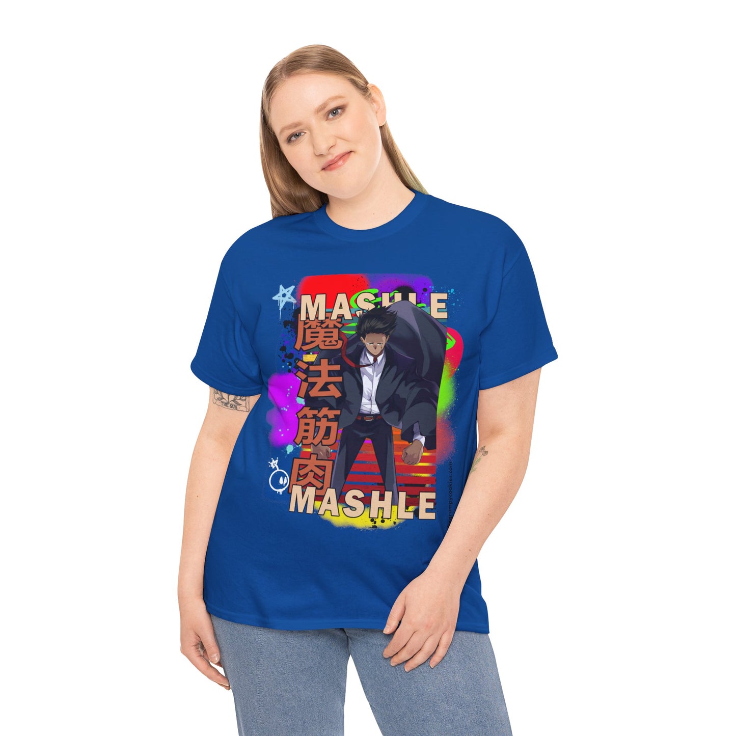 Mashle - Mash Burnedead Graffiti Unisex Heavy Cotton Tee