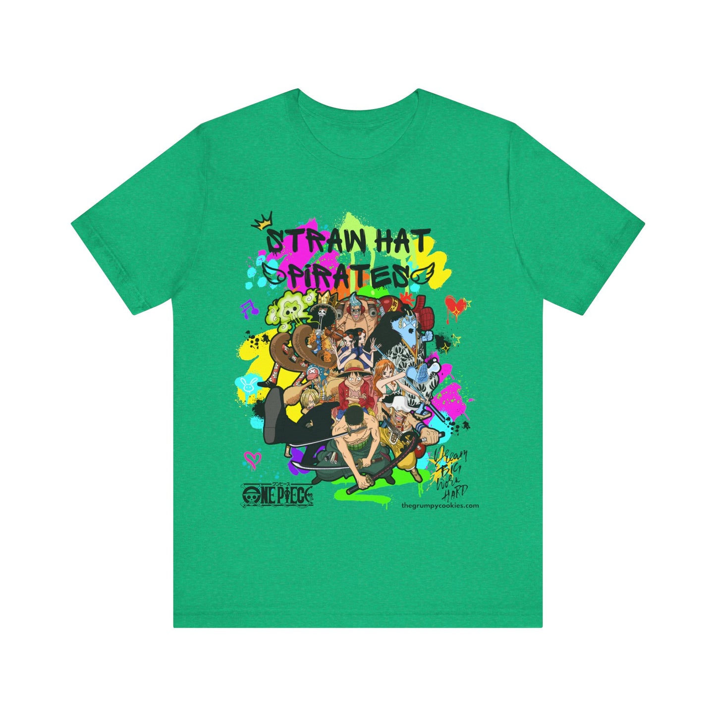 One Piece - Graffiti Straw Hats Unisex Jersey Short Sleeve Tee