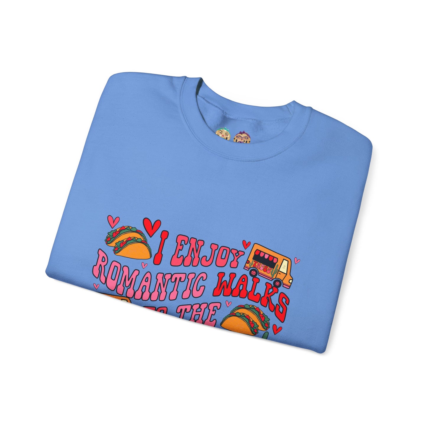The Grumpy Cookies - Romance = Tacos Unisex Heavy Blend™ Crewneck Sweatshirt