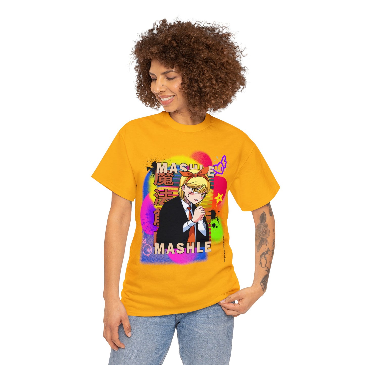 Mashle - Lemon Irvine Graffiti Unisex Heavy Cotton Tee