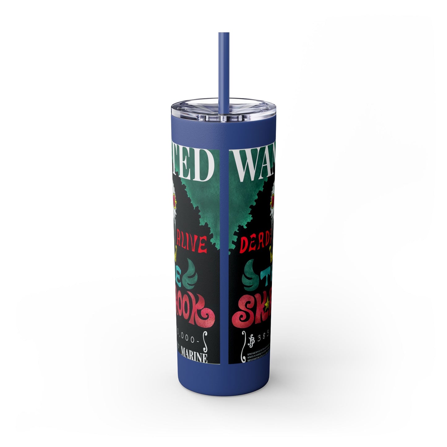 One Piece - Brook Wanted Poster Tumbler with Straw, 20oz
