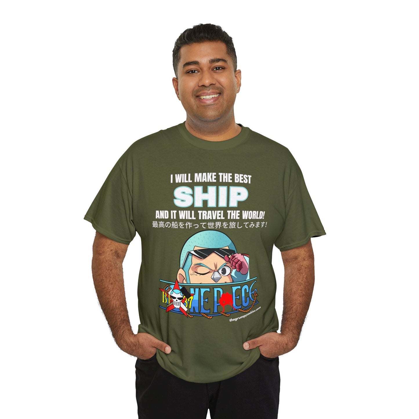 One Piece - World's Greatest Shipwright Unisex Heavy Cotton Tee