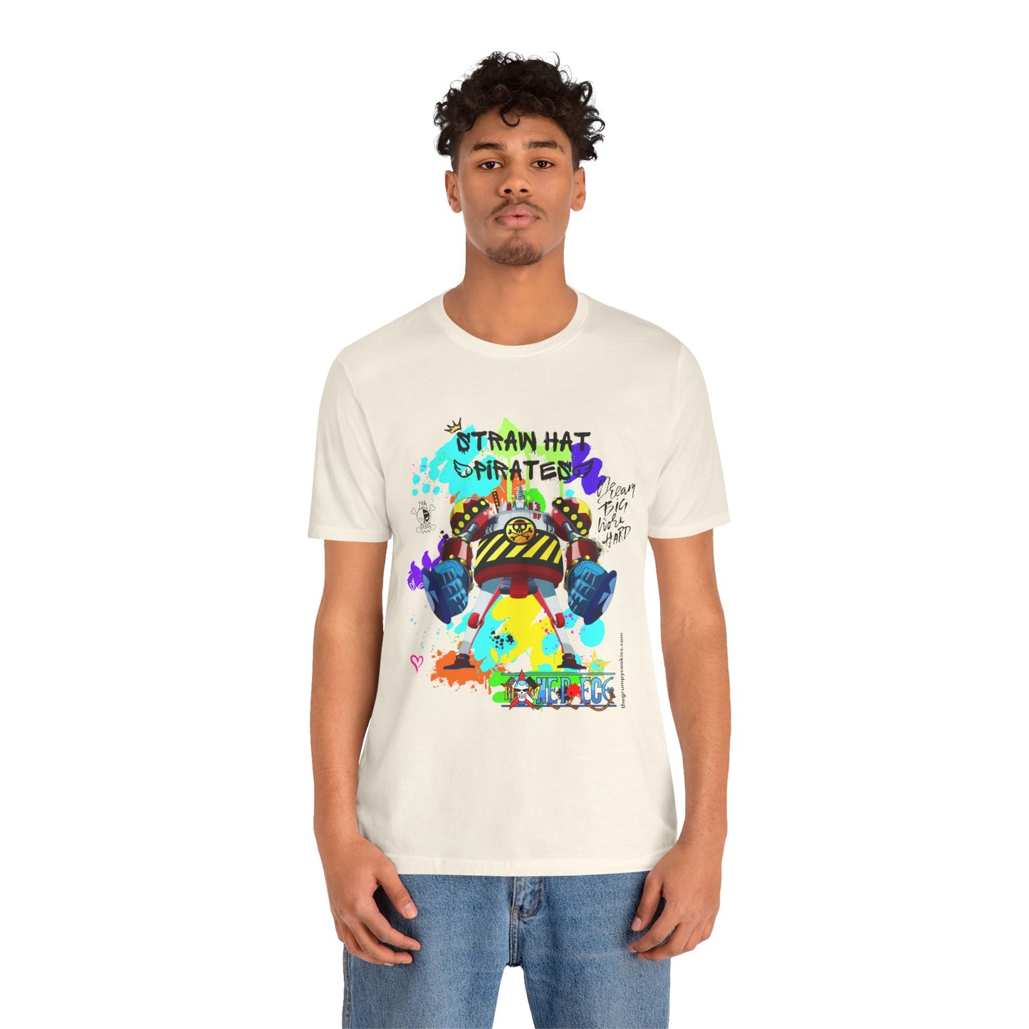 One Piece - Graffiti General Franky Unisex Jersey Short Sleeve Tee
