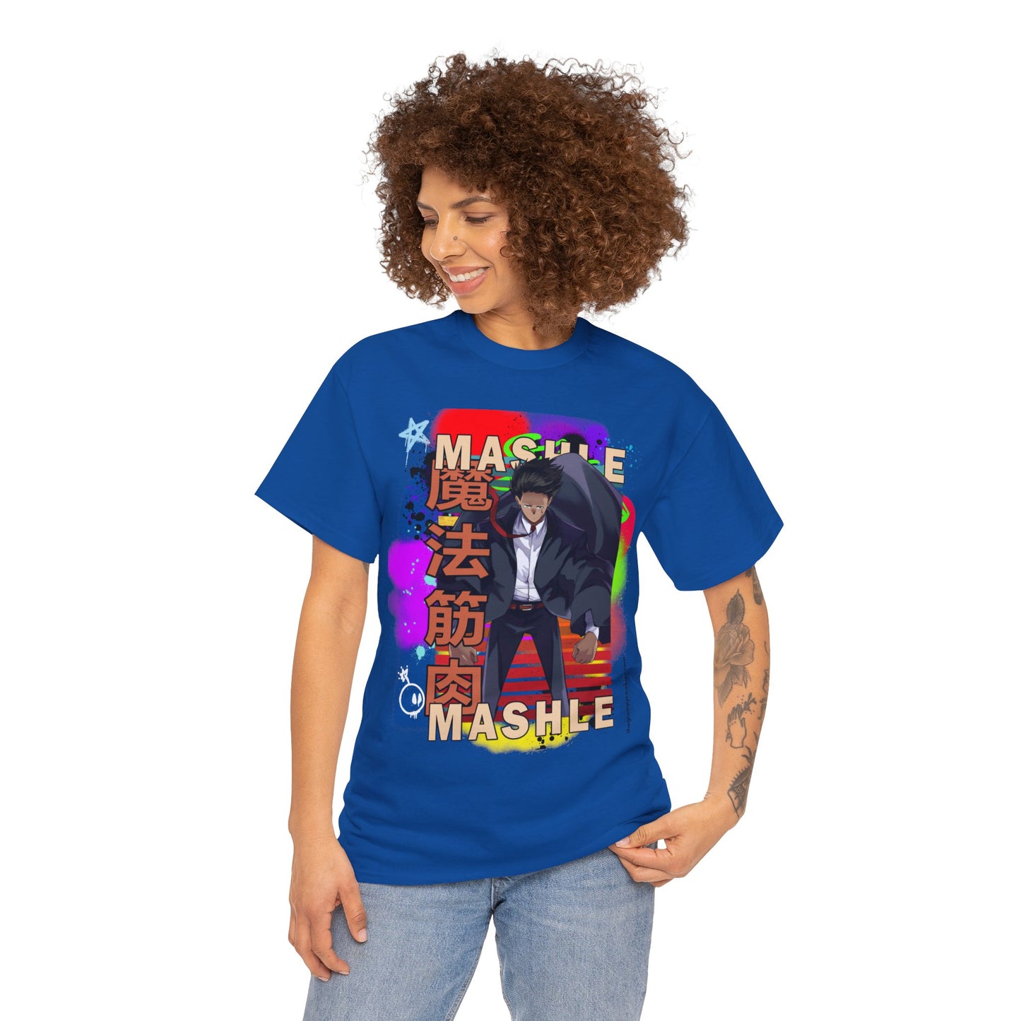 Mashle - Mash Burnedead Graffiti Unisex Heavy Cotton Tee