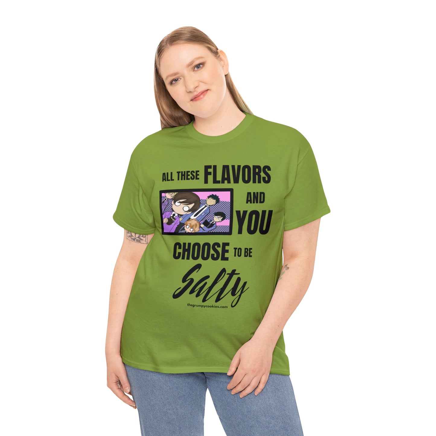 Ouran High School Host Club - Shocked Hosts Choose to Be Salty Unisex Heavy Cotton Tee