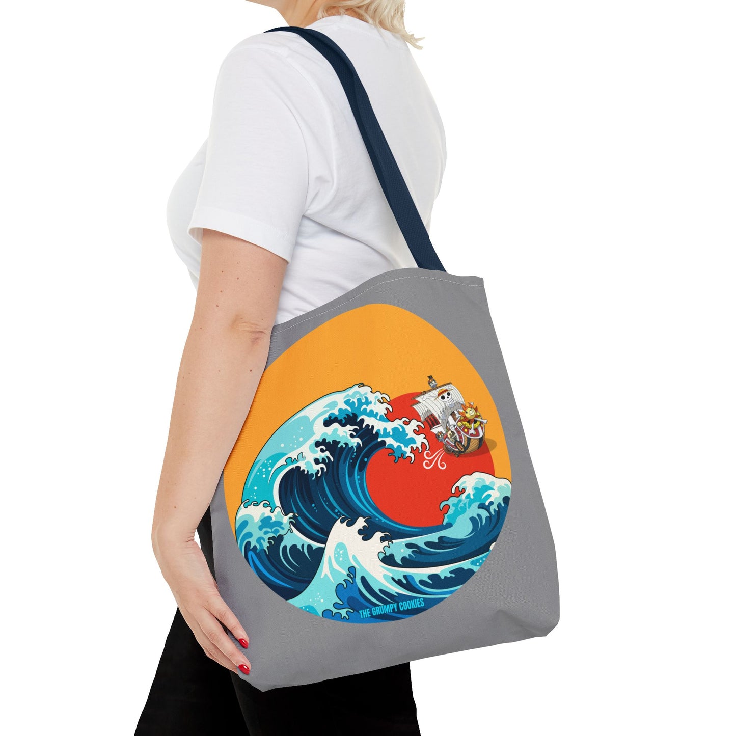 One Piece - Riding the Wave Grey Tote Bag