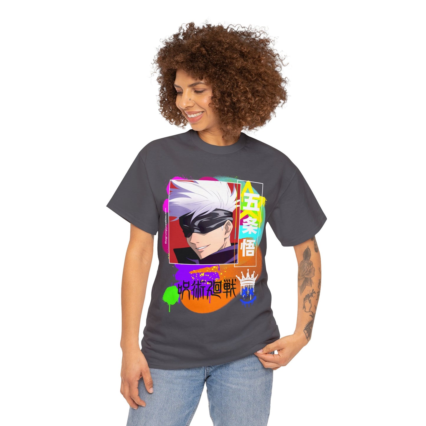 Jujutsu Kaisen - Gojo's Side Smile Unisex Heavy Cotton Tee