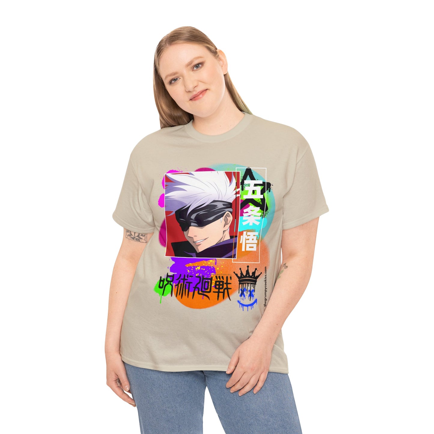 Jujutsu Kaisen - Gojo's Side Smile Unisex Heavy Cotton Tee