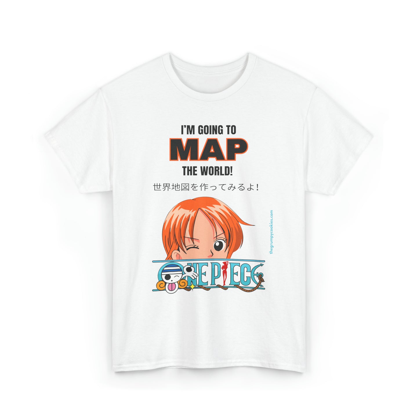 One Piece - Map the World Unisex Heavy Cotton Tee