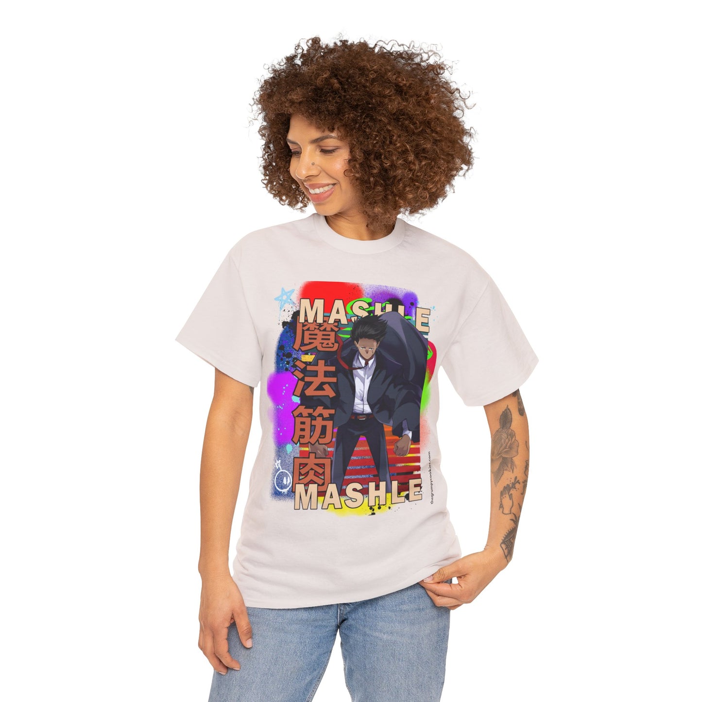 Mashle - Mash Burnedead Graffiti Unisex Heavy Cotton Tee