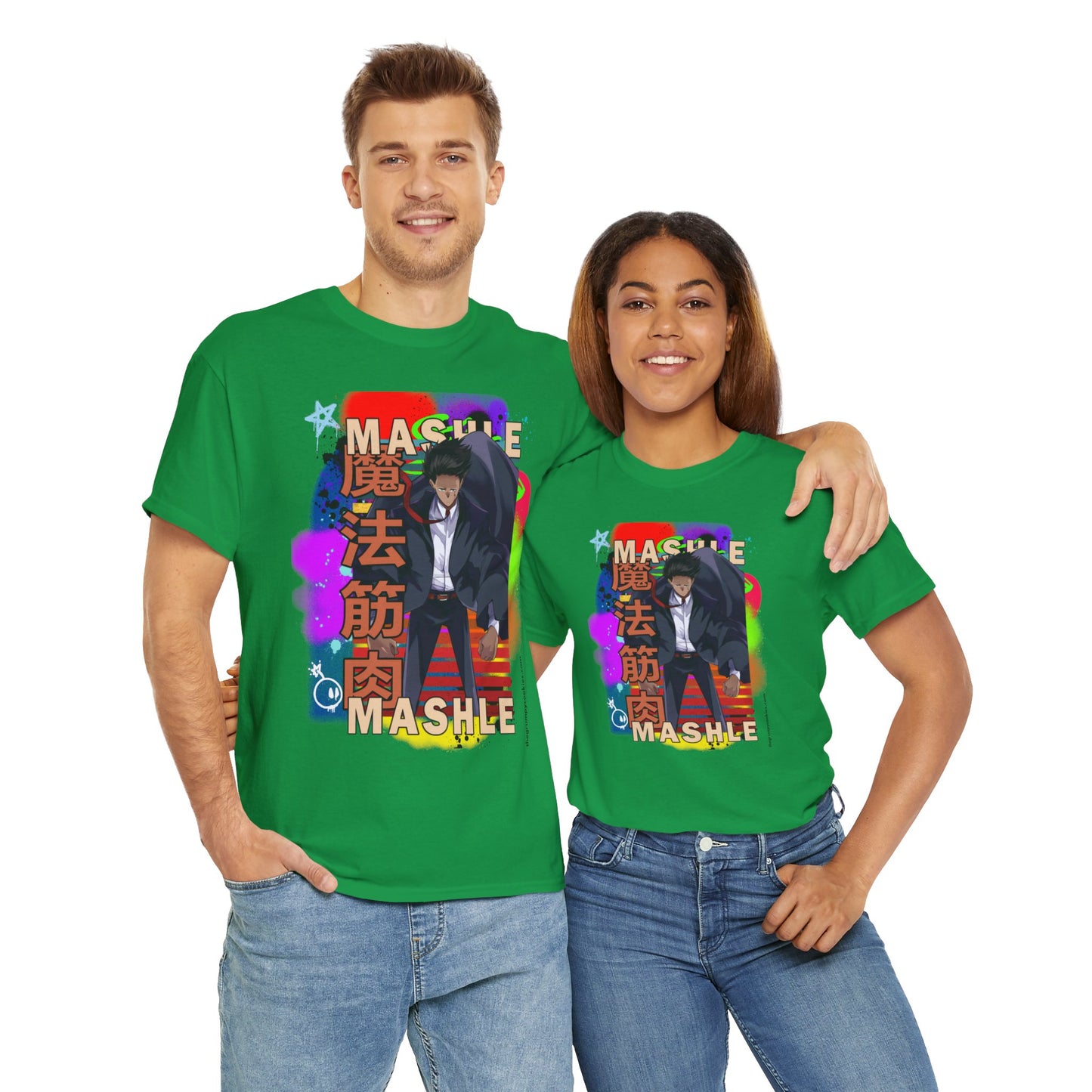 Mashle - Mash Burnedead Graffiti Unisex Heavy Cotton Tee