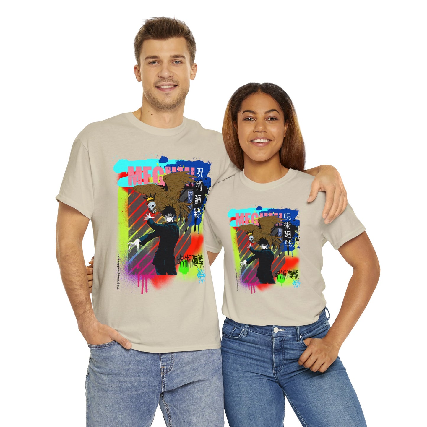Jujutsu Kaisen - Megumi & Nue Unisex Heavy Cotton Tee