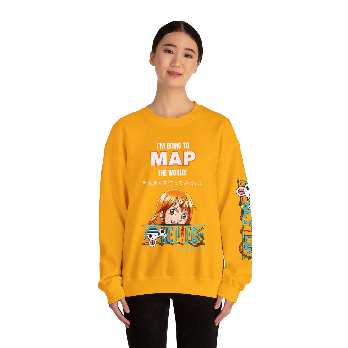 One Piece - Map the World Unisex Heavy Blend™ Crewneck Sweatshirt