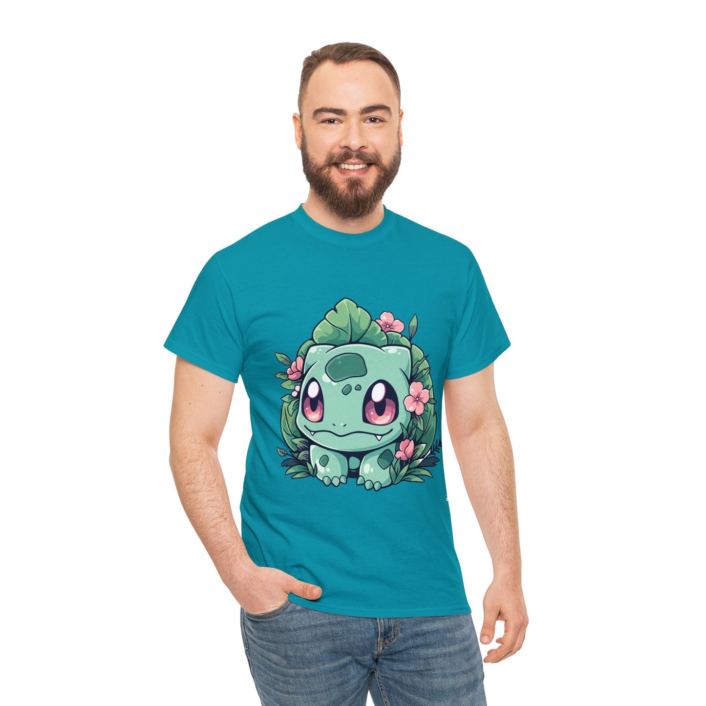 Pokemon - Flowering Bulba Unisex Heavy Cotton Tee