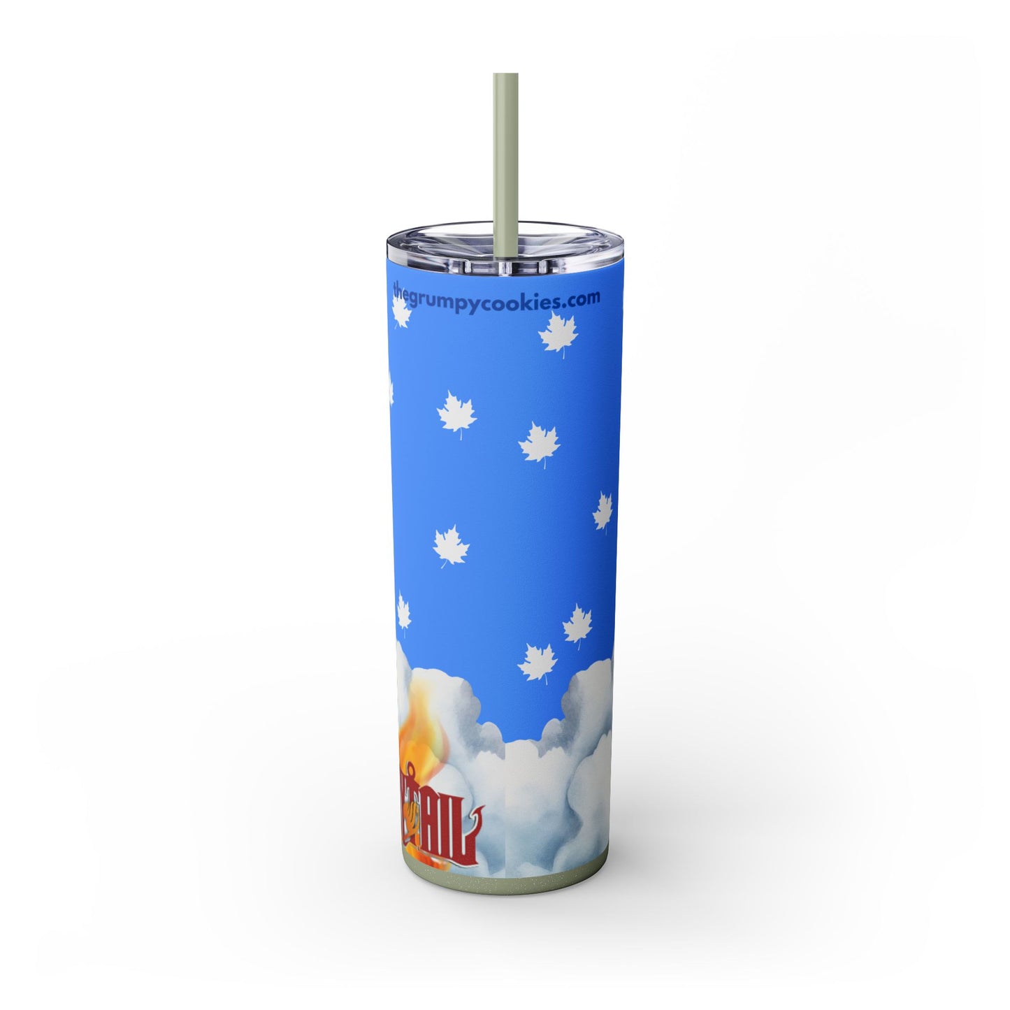 Fairy Tail - Happy As Can Be Skinny Tumbler with Straw, 20oz