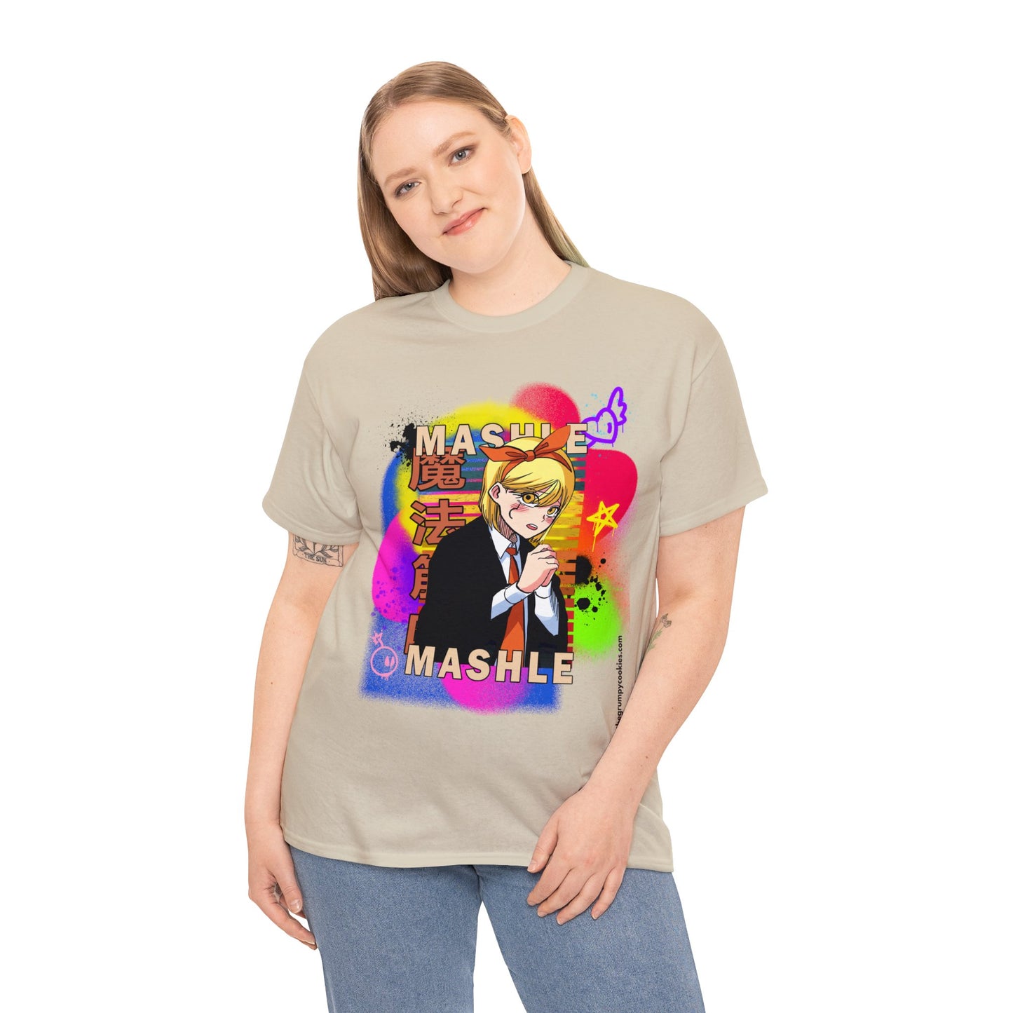 Mashle - Lemon Irvine Graffiti Unisex Heavy Cotton Tee