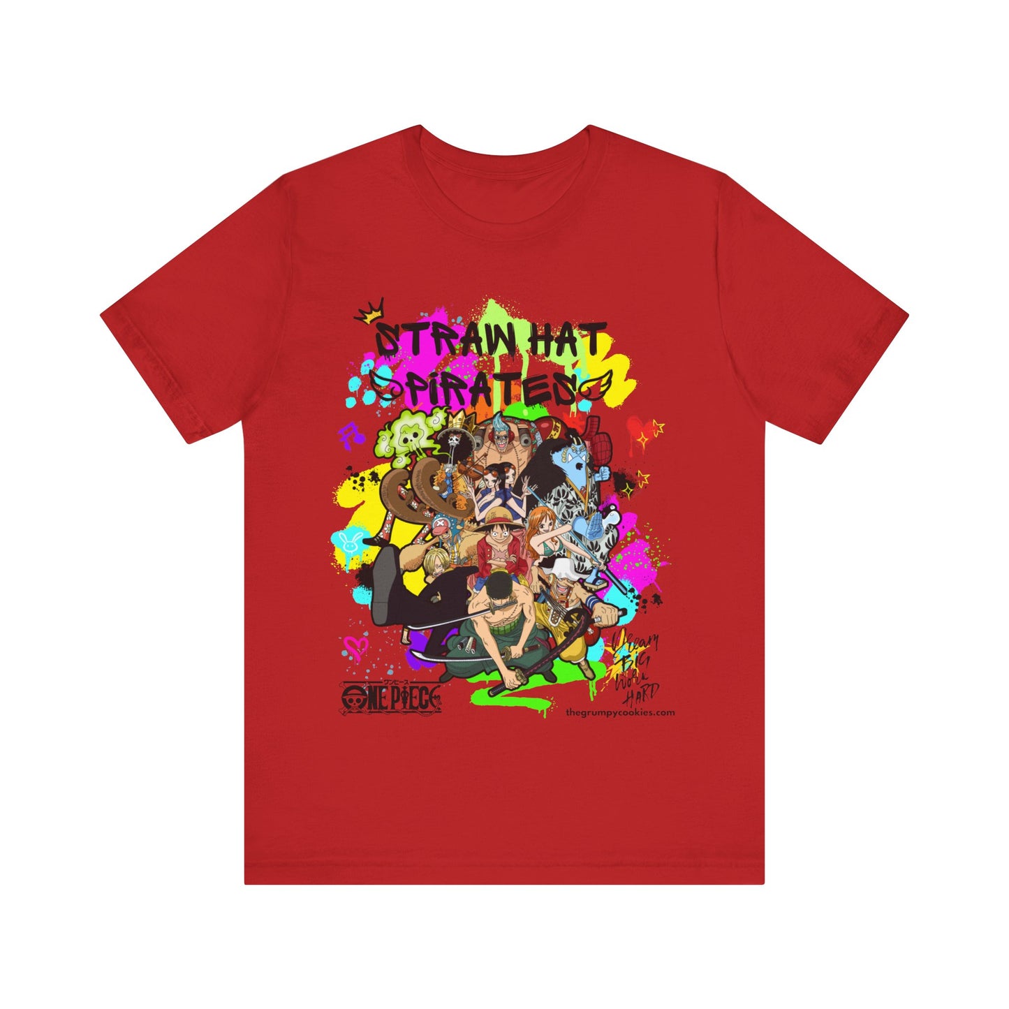 One Piece - Graffiti Straw Hats Unisex Jersey Short Sleeve Tee