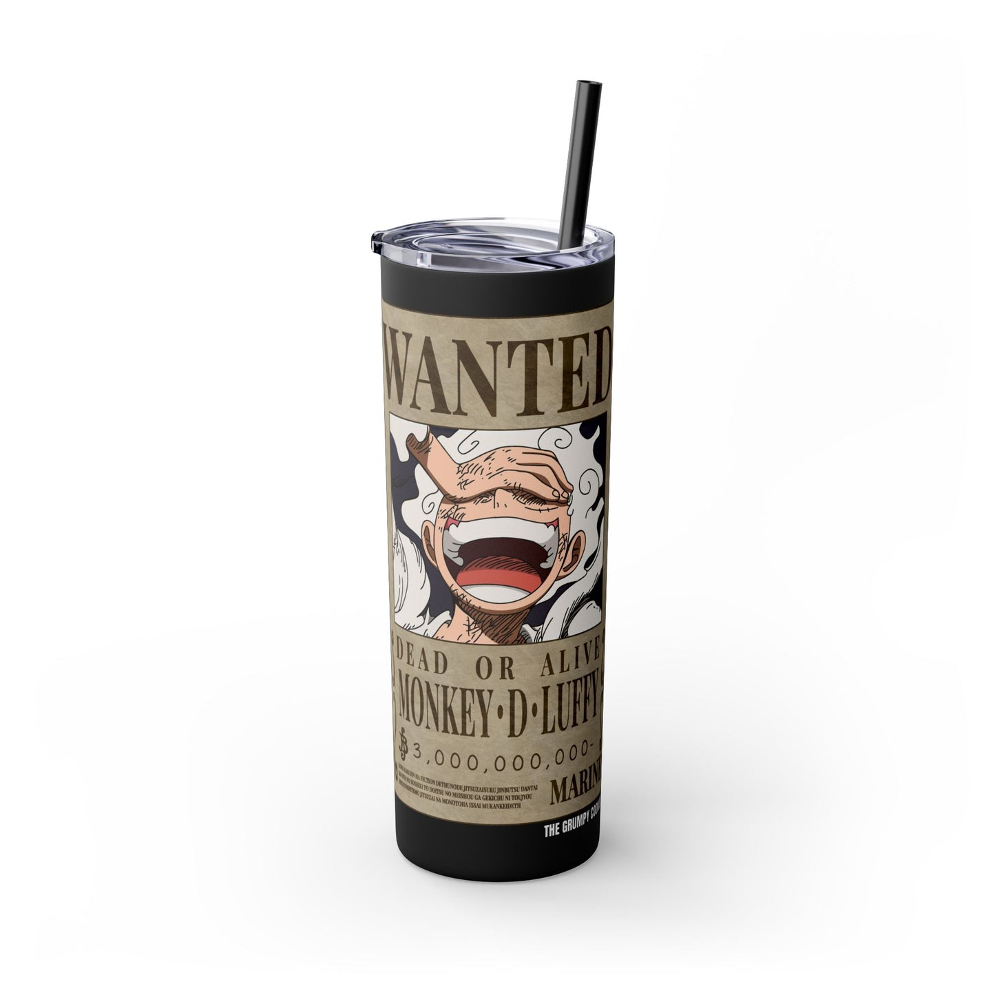 One Piece - Luffy Fifth Gear Skinny Tumbler with Straw, 20oz