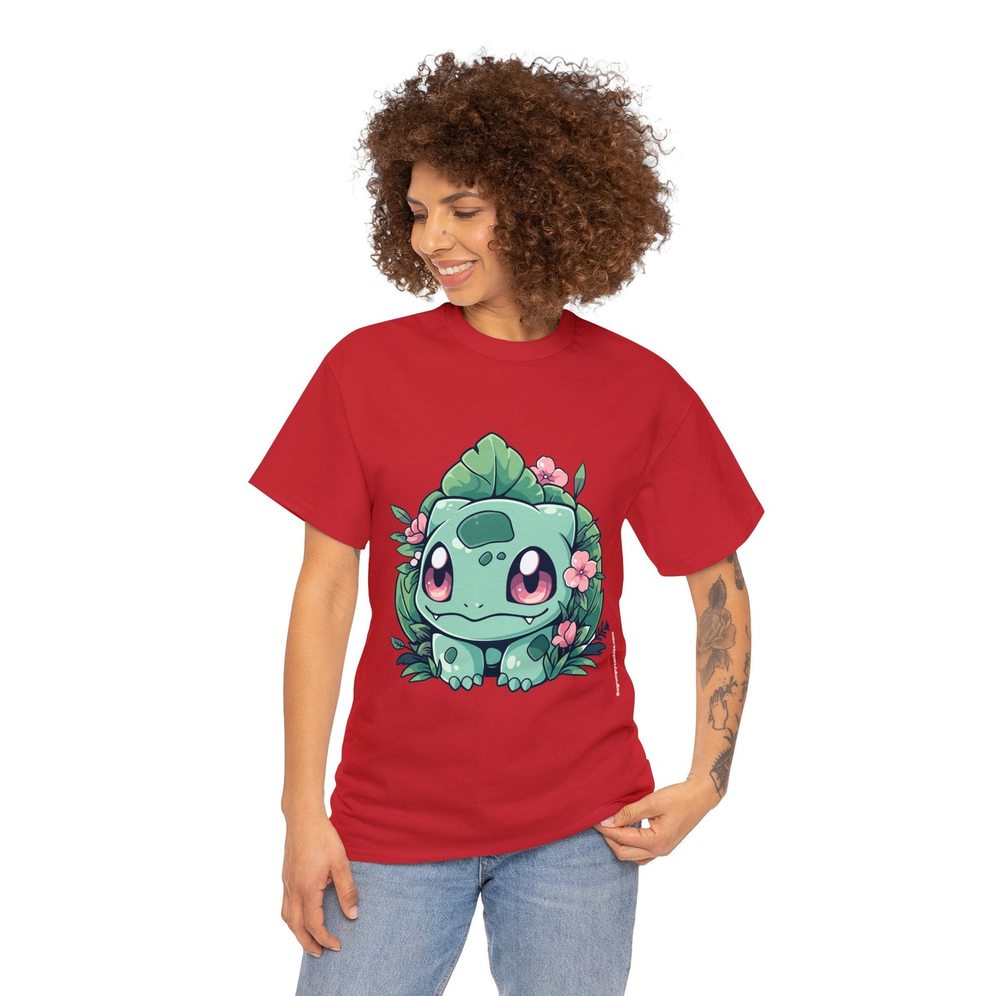 Pokemon - Flowering Bulba Unisex Heavy Cotton Tee