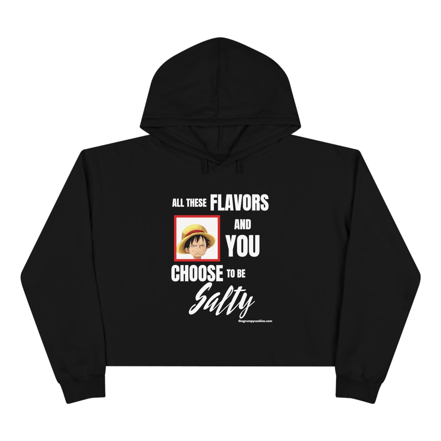 One Piece - Luffy Choose to Be Salty Crop Hoodie