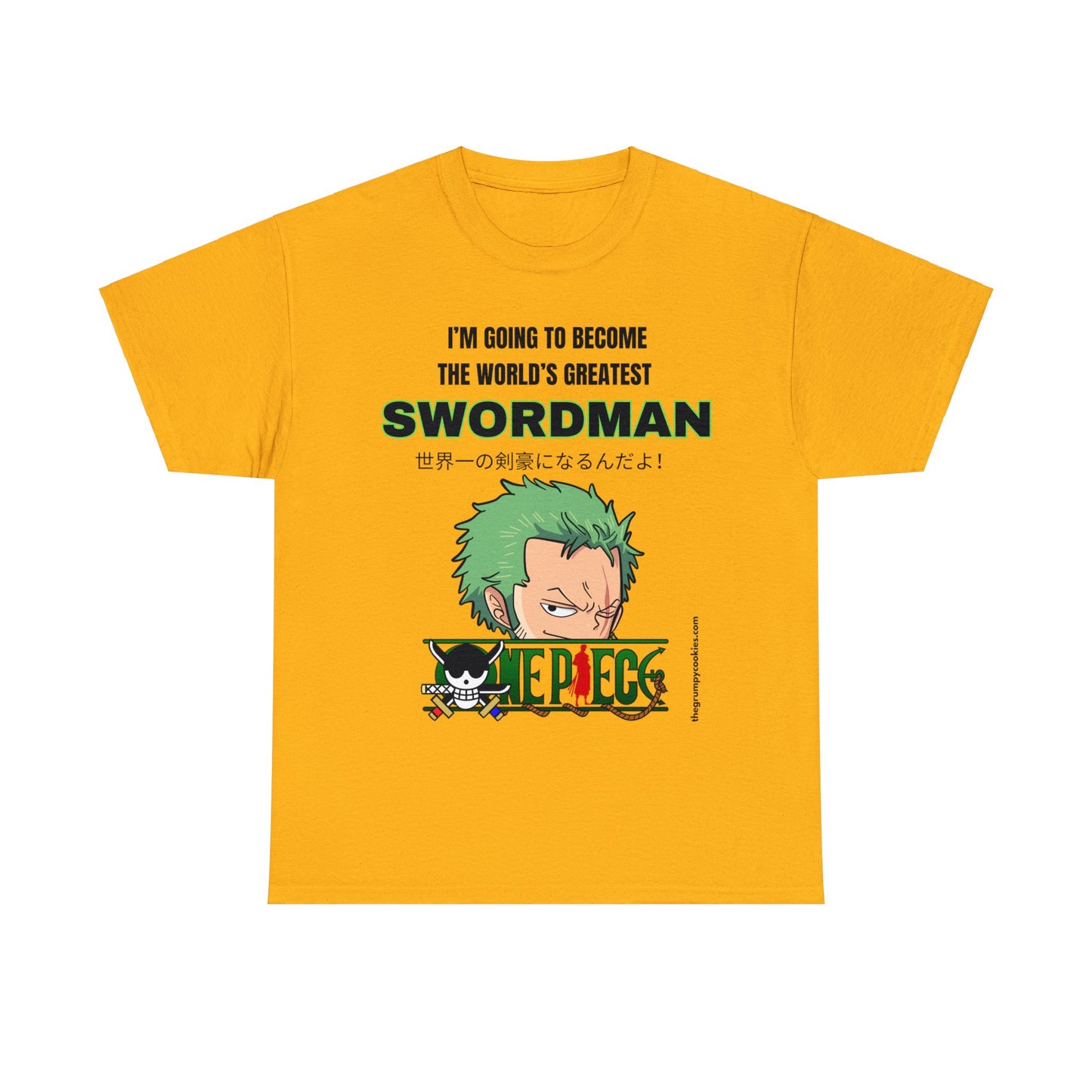One Piece - World's Greatest Swordsman Unisex Heavy Cotton Tee
