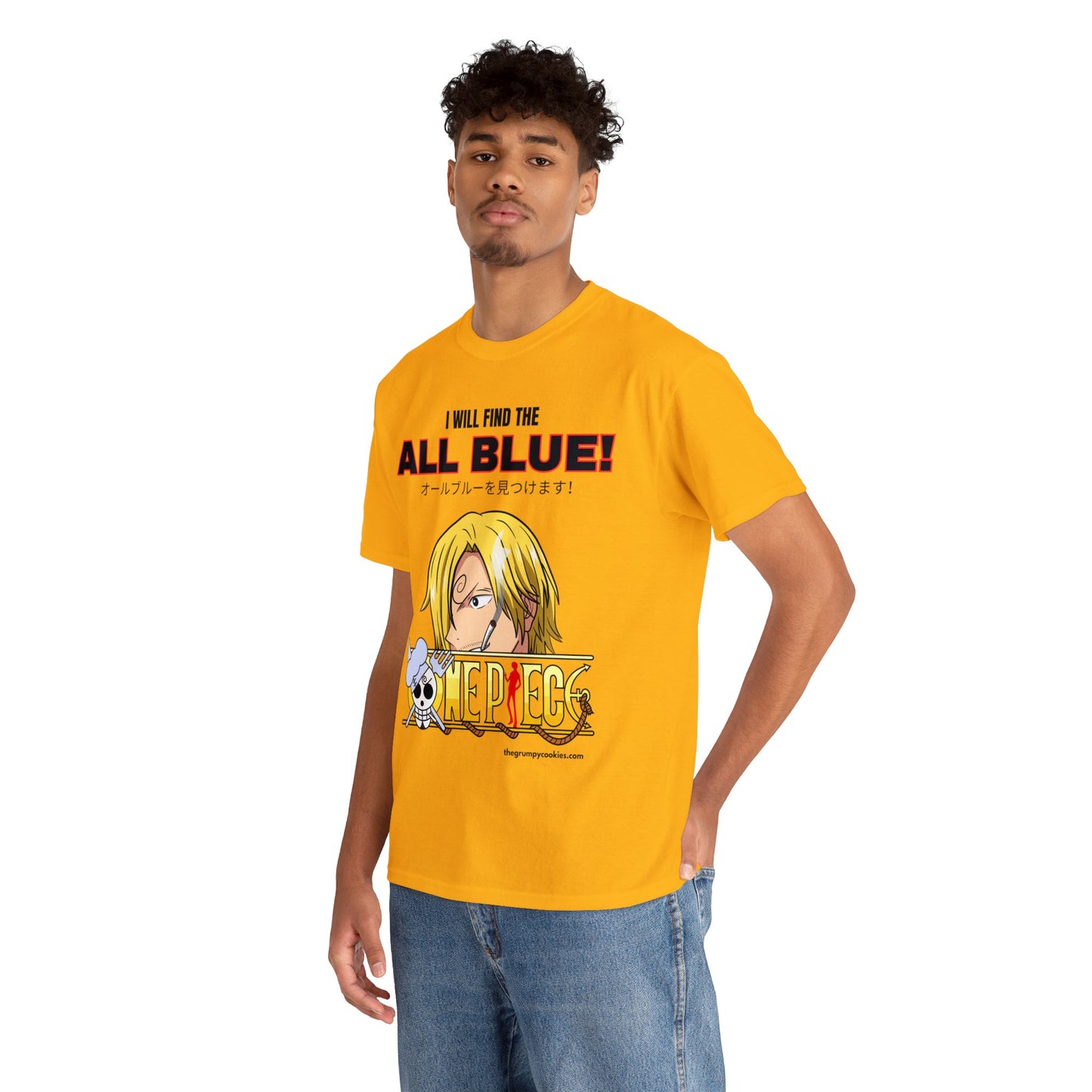 One Piece - Find the All Blue Unisex Heavy Cotton Tee