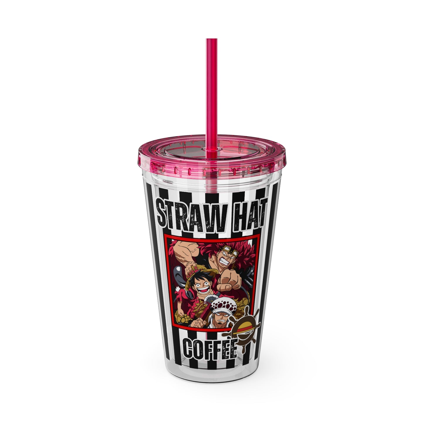Straw Hat Coffee - The Worst Generation Sunsplash Tumbler with Straw, 16oz