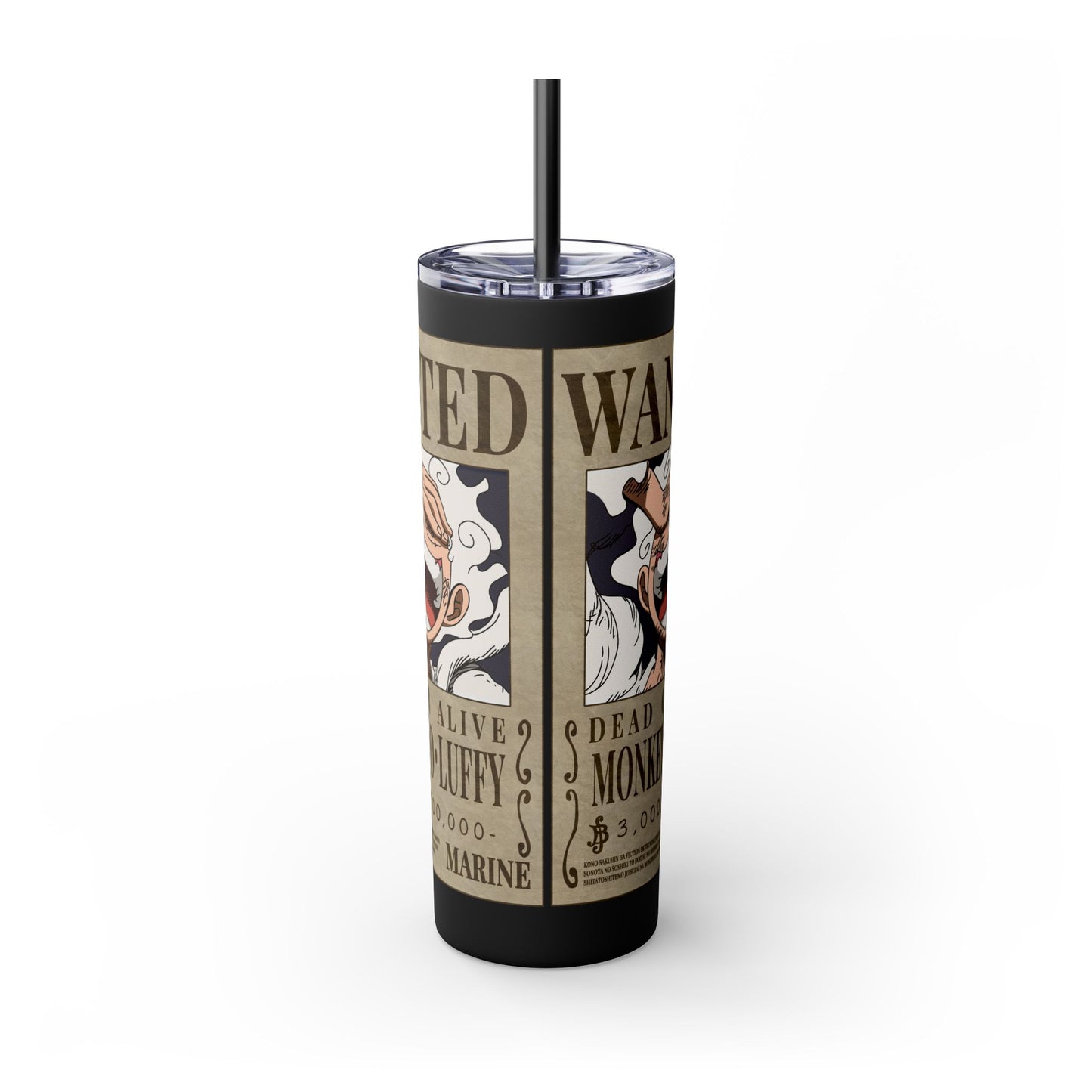 One Piece - Luffy Fifth Gear Skinny Tumbler with Straw, 20oz