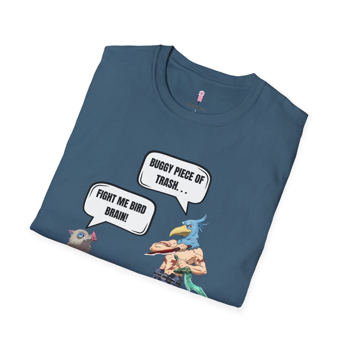 Shangri-la Frontier vs Demon Slayer- Boar Head vs Bird Brain Graphic Tee
