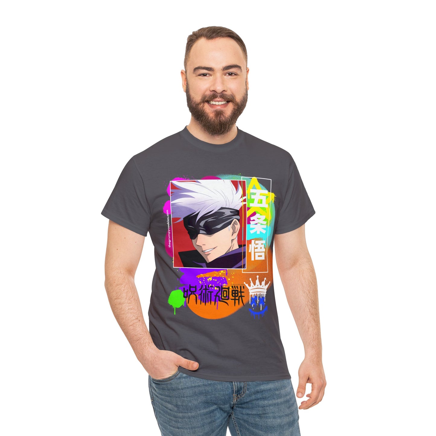 Jujutsu Kaisen - Gojo's Side Smile Unisex Heavy Cotton Tee