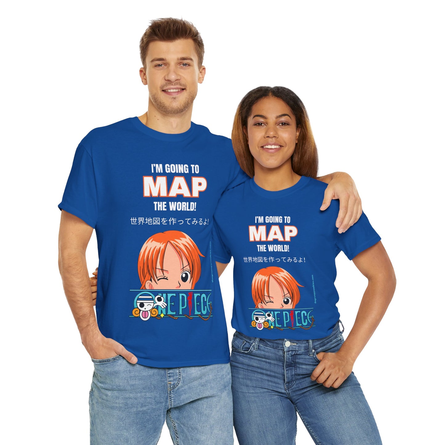 One Piece - Map the World Unisex Heavy Cotton Tee