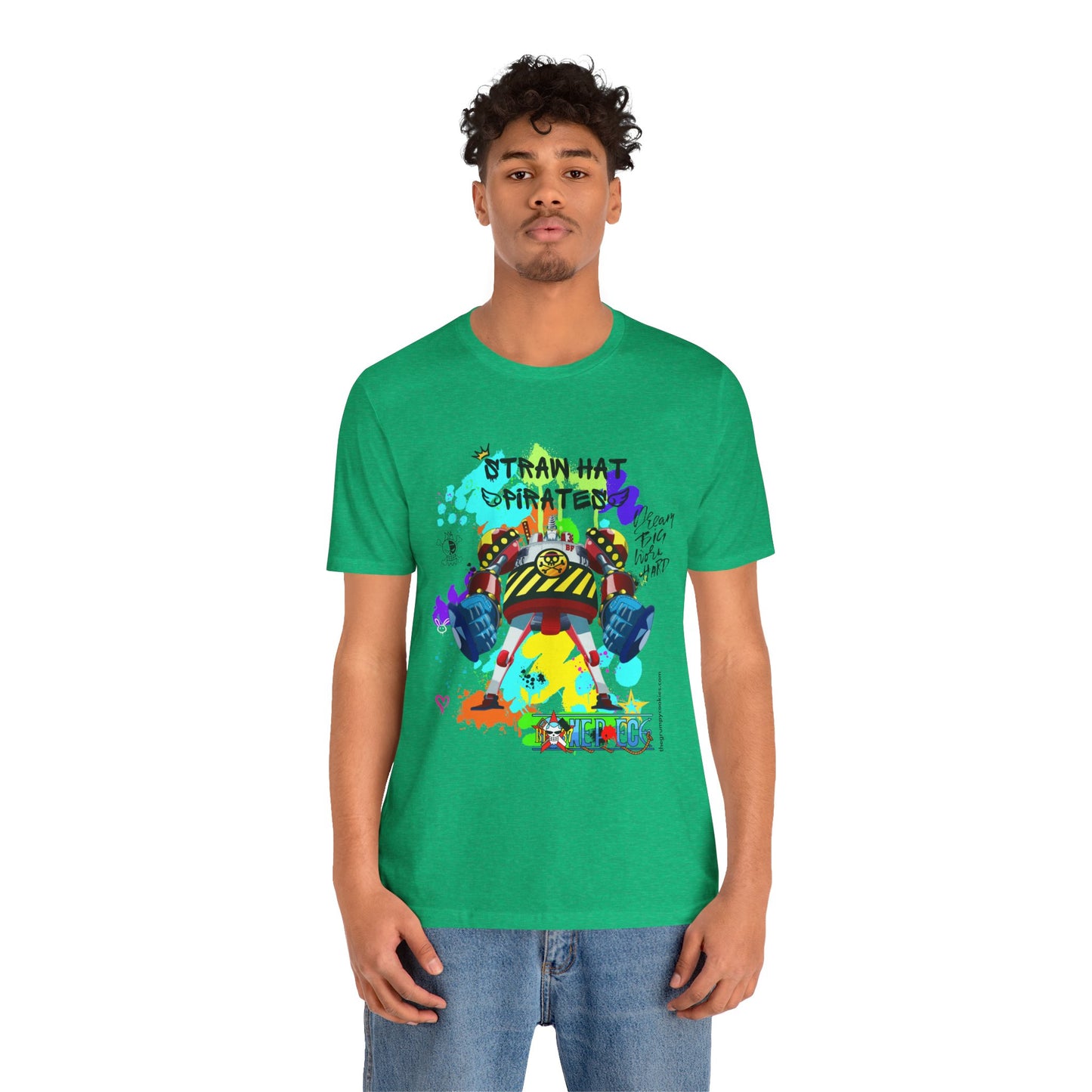 One Piece - Graffiti General Franky Unisex Jersey Short Sleeve Tee