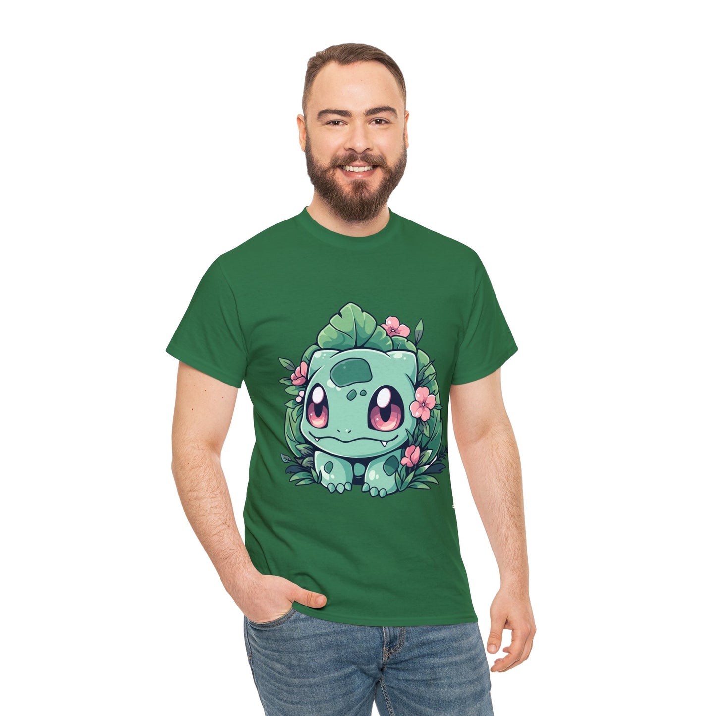 Pokemon - Flowering Bulba Unisex Heavy Cotton Tee