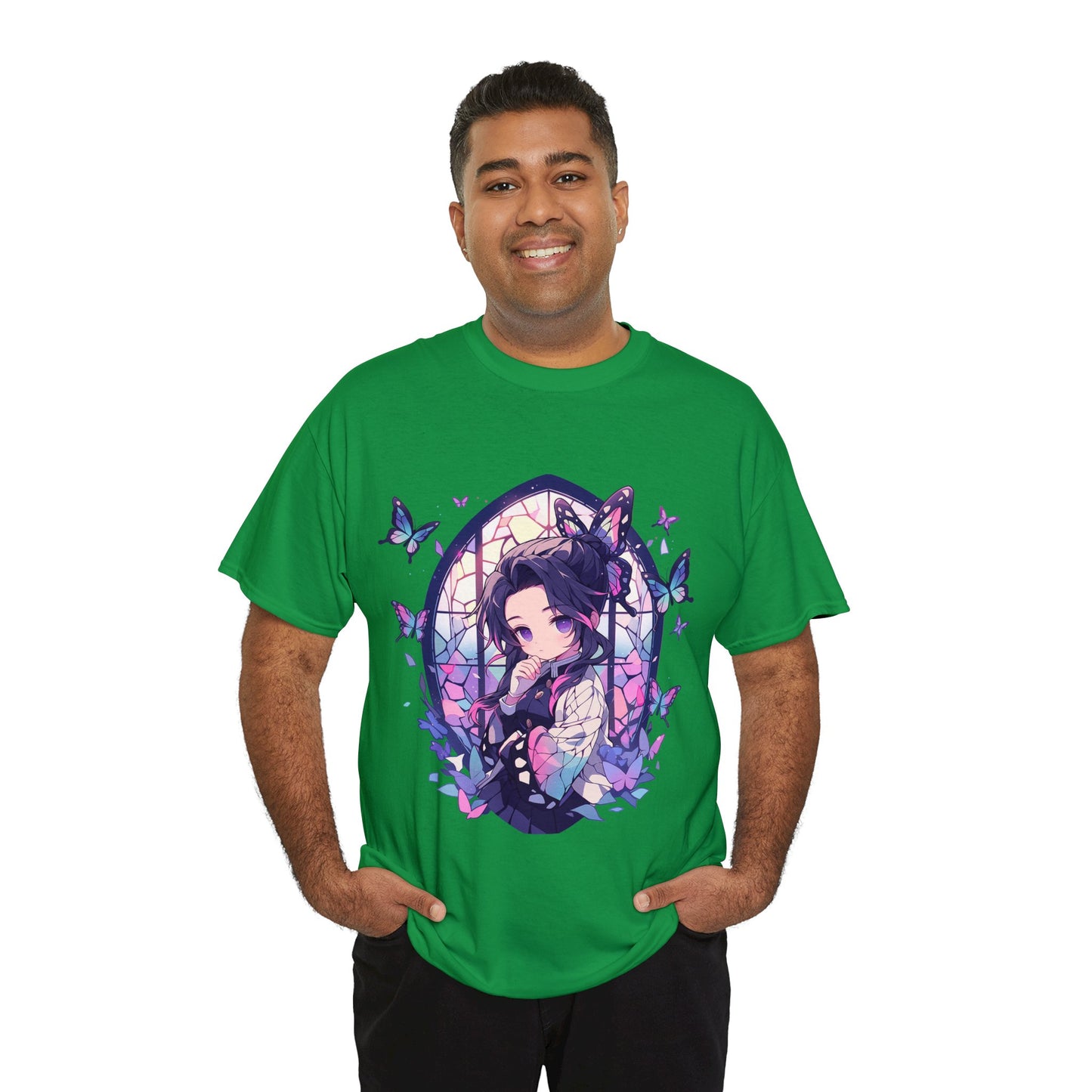 Demon Slayer - Stained Glass Shinobu Kocho Series Unisex Heavy Cotton Tee