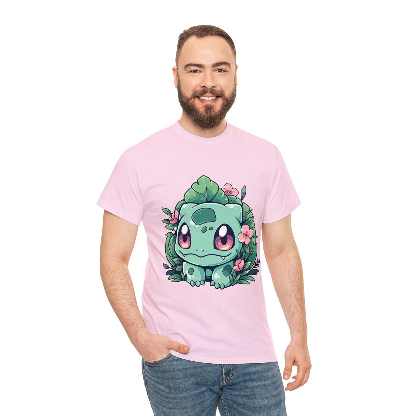 Pokemon - Flowering Bulba Unisex Heavy Cotton Tee
