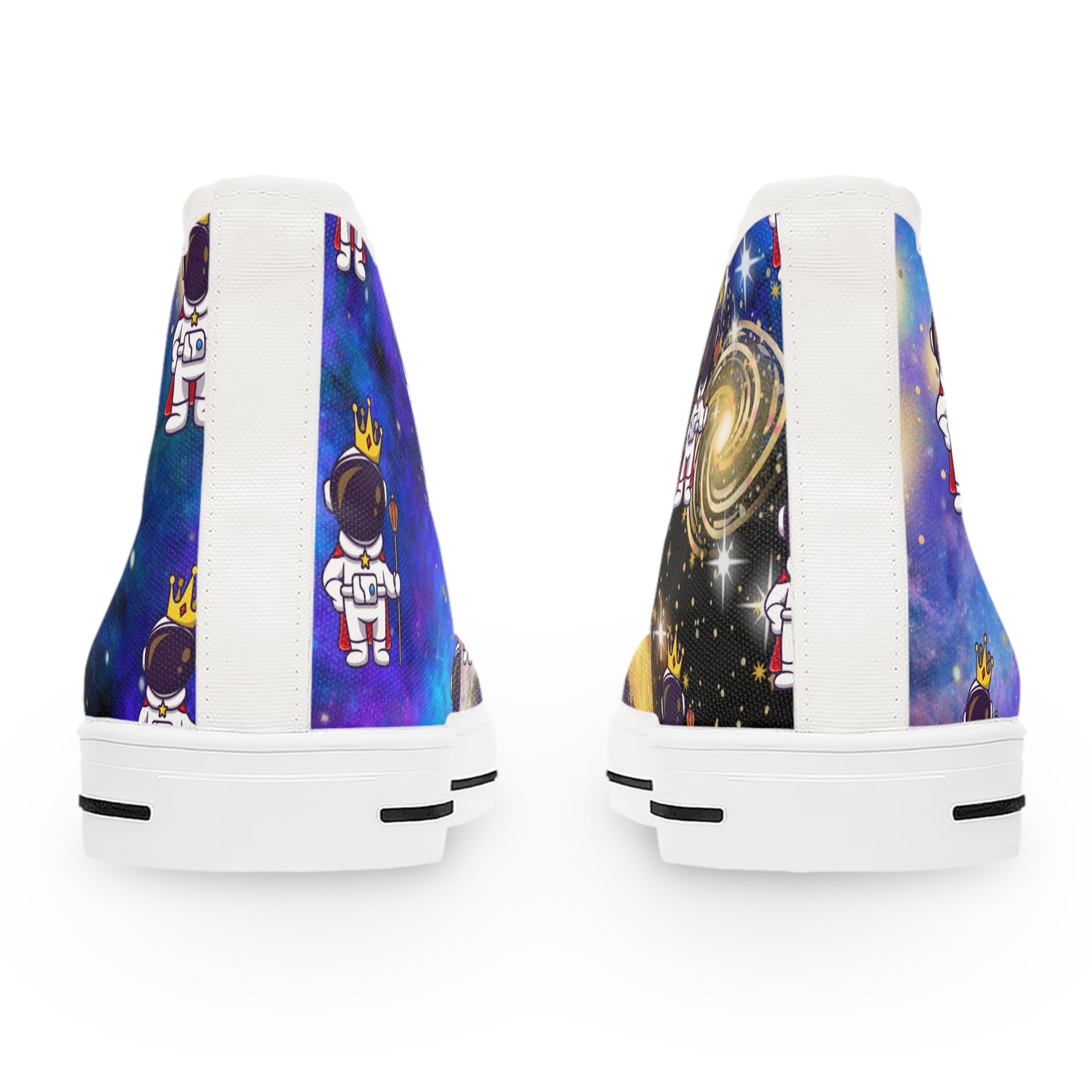 The Grumpy Cookies - Space King Women's Black High Top Sneakers