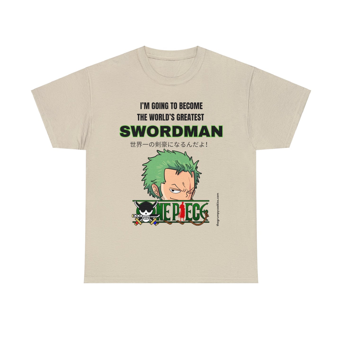 One Piece - World's Greatest Swordsman Unisex Heavy Cotton Tee