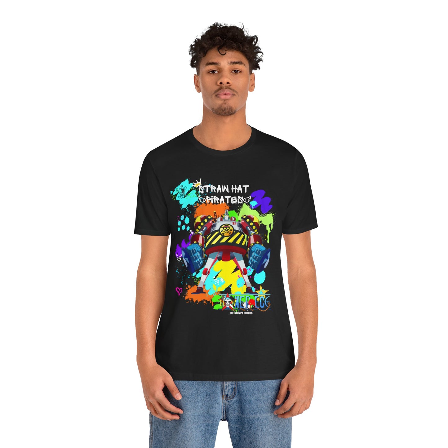 One Piece - Graffiti General Franky Unisex Jersey Short Sleeve Tee