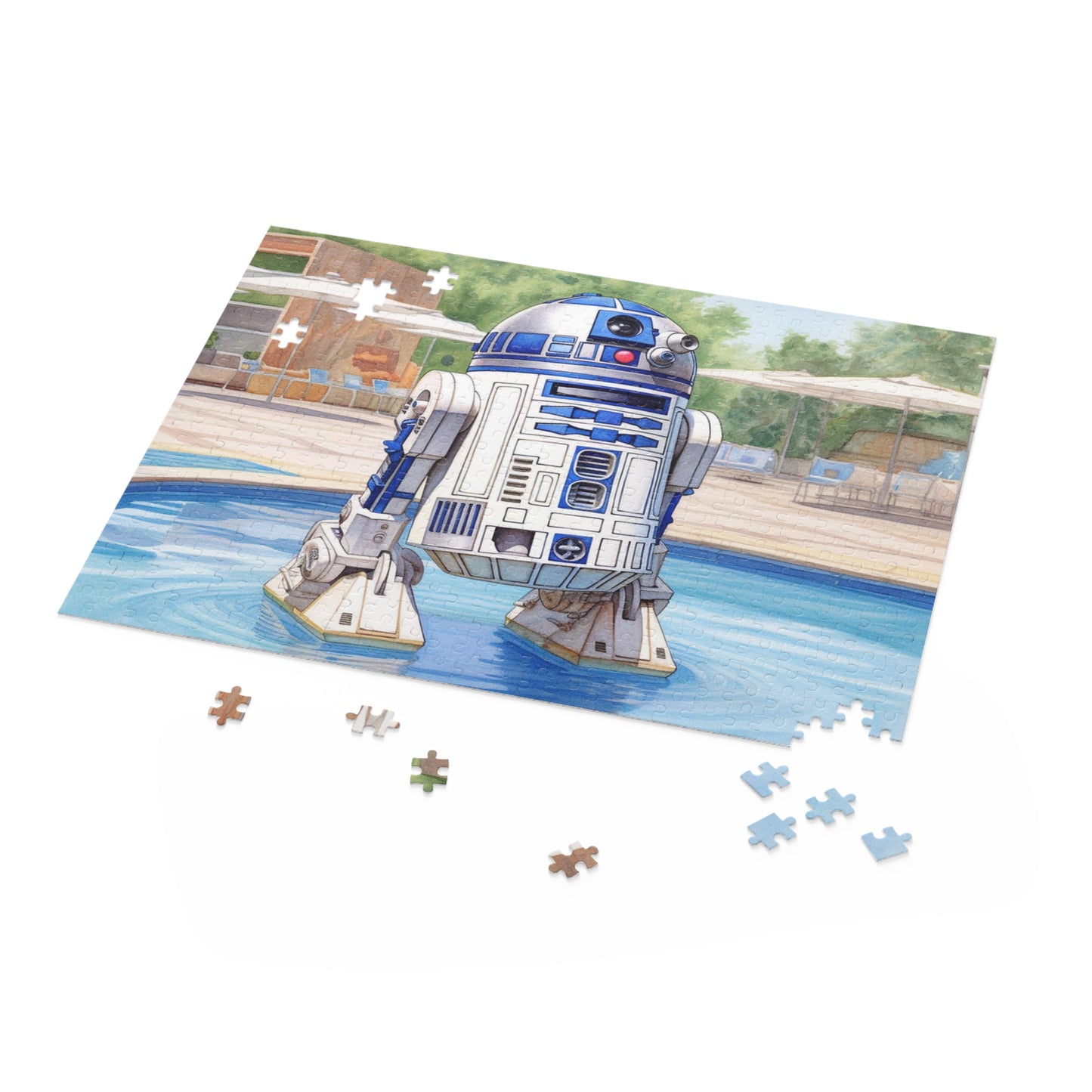 Star Wars - R2D2 at the Pool Party Puzzle (120, 252, 500-Piece)