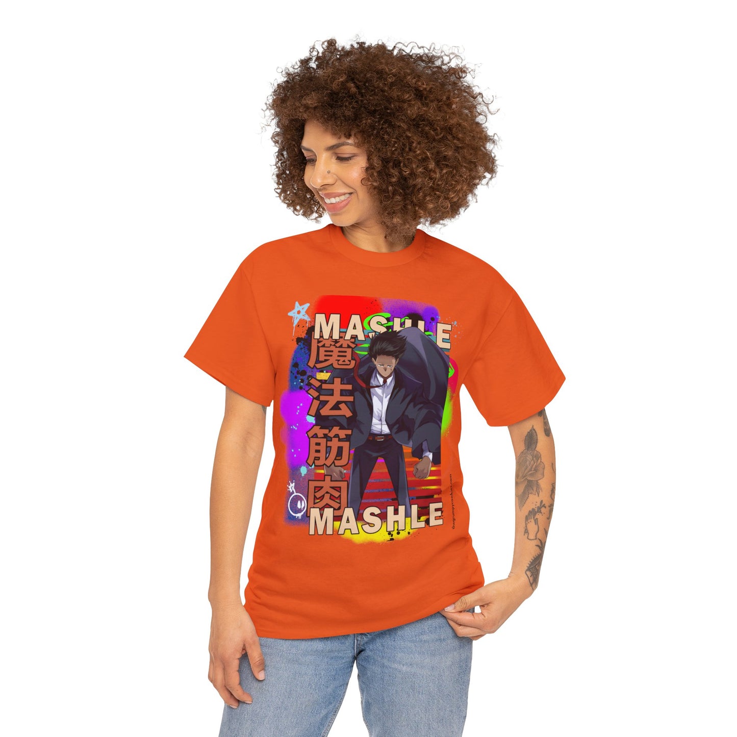 Mashle - Mash Burnedead Graffiti Unisex Heavy Cotton Tee