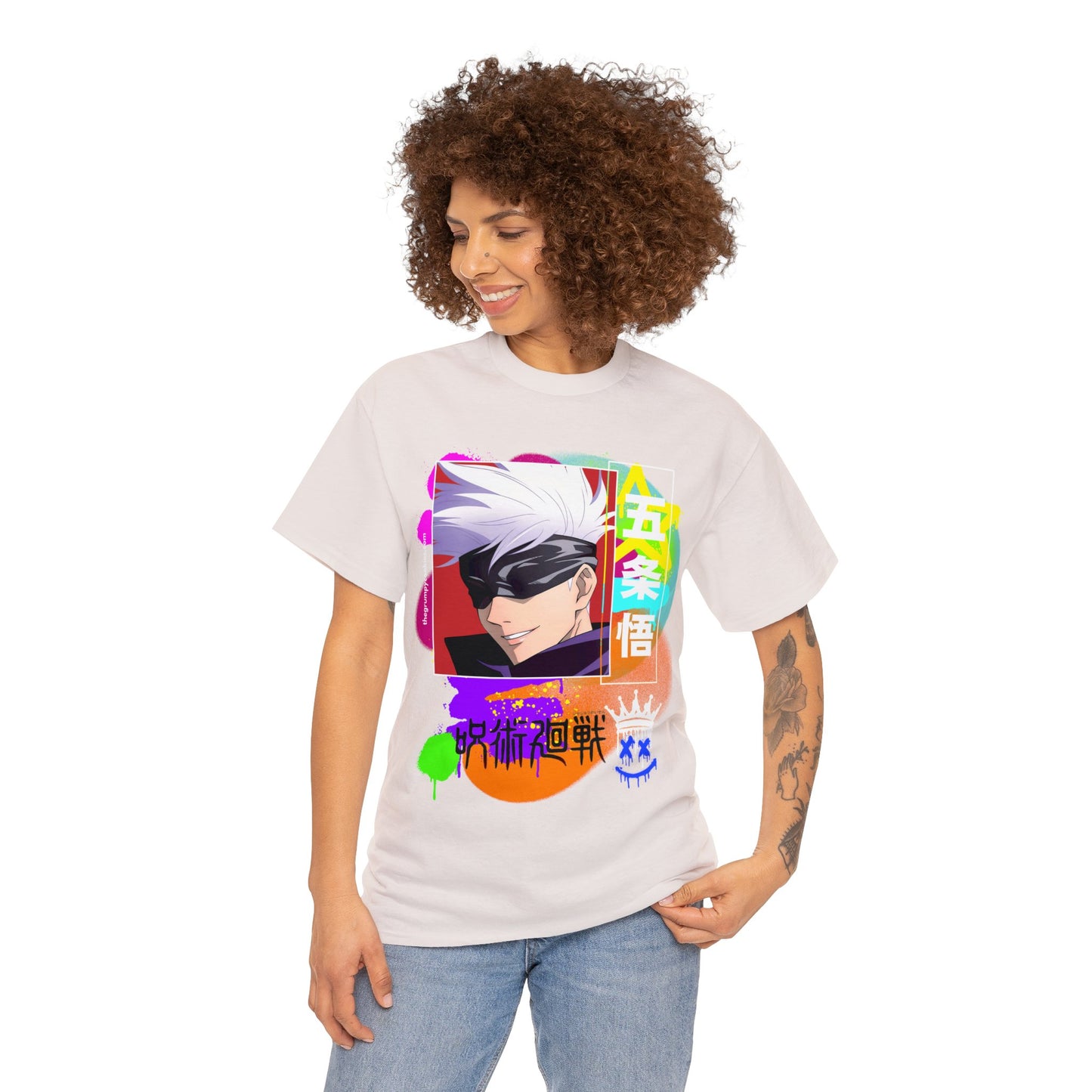 Jujutsu Kaisen - Gojo's Side Smile Unisex Heavy Cotton Tee