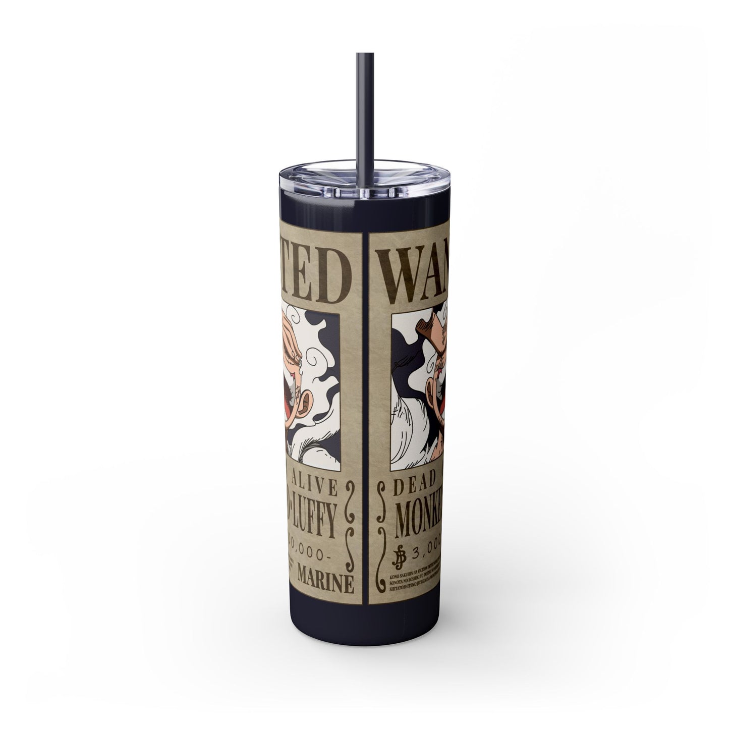 One Piece - Luffy Fifth Gear Skinny Tumbler with Straw, 20oz