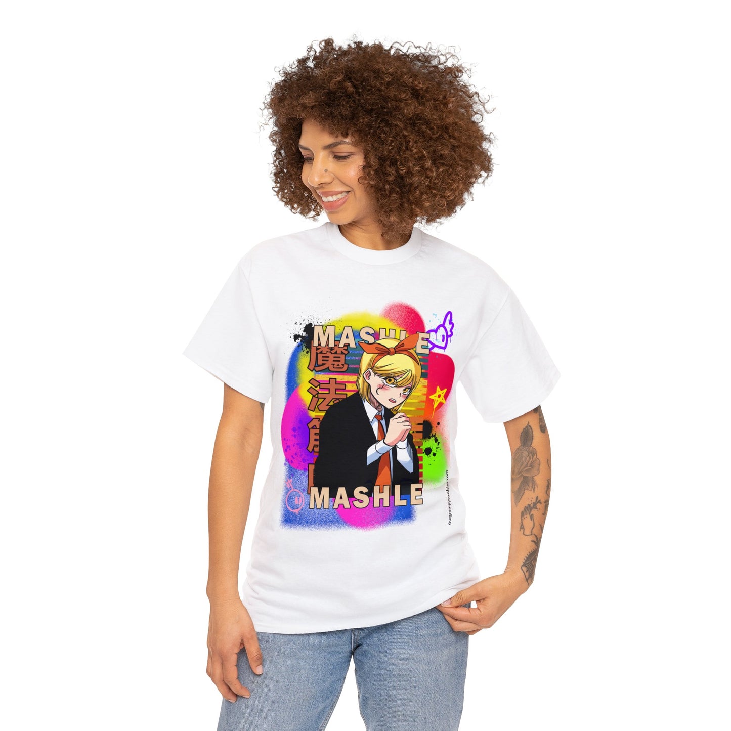 Mashle - Lemon Irvine Graffiti Unisex Heavy Cotton Tee