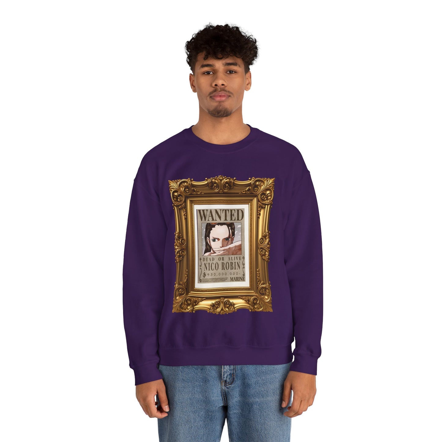 One Piece - Fine Art Robin Unisex Heavy Blend™ Crewneck Sweatshirt