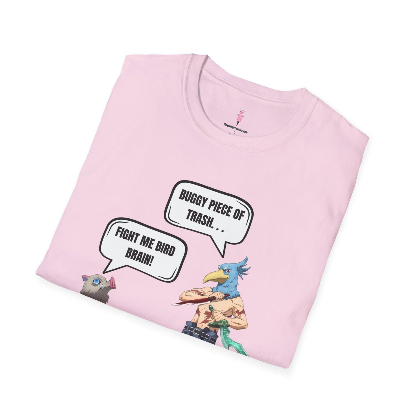 Shangri-la Frontier vs Demon Slayer- Boar Head vs Bird Brain Graphic Tee