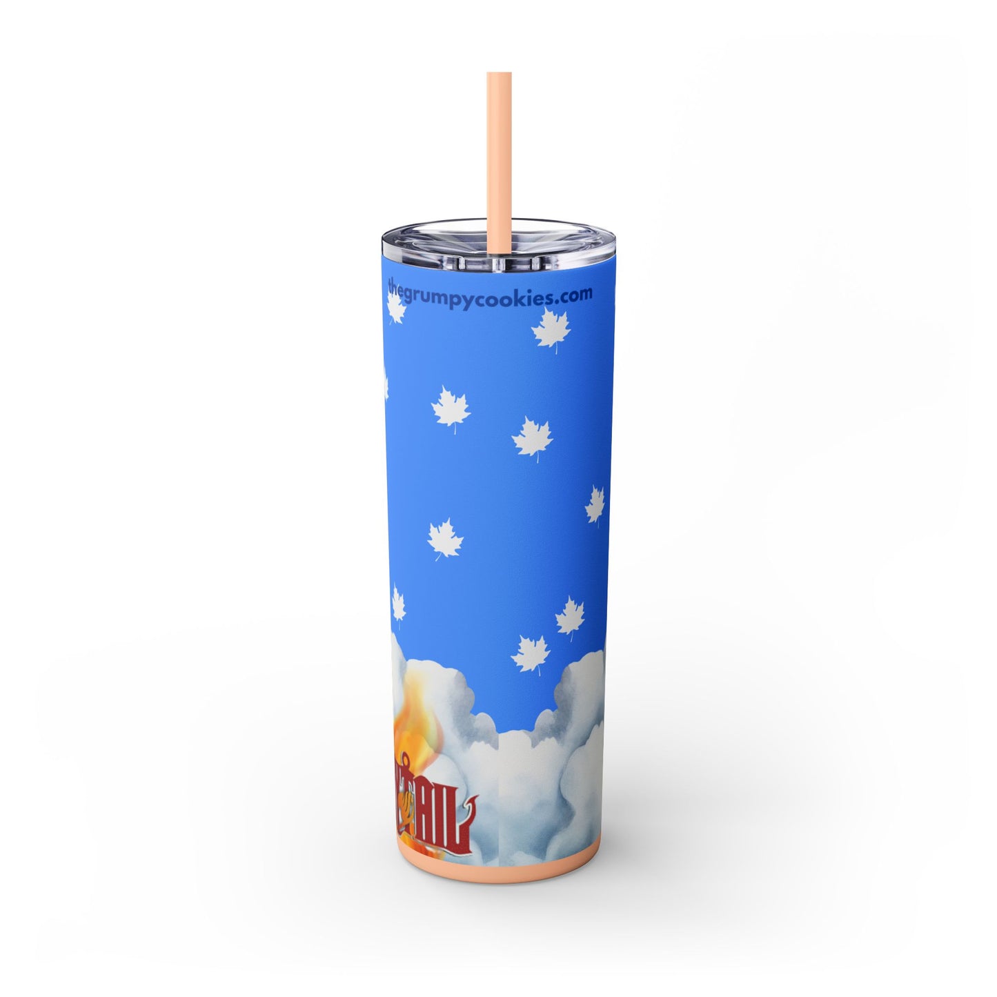Fairy Tail - Happy As Can Be Skinny Tumbler with Straw, 20oz