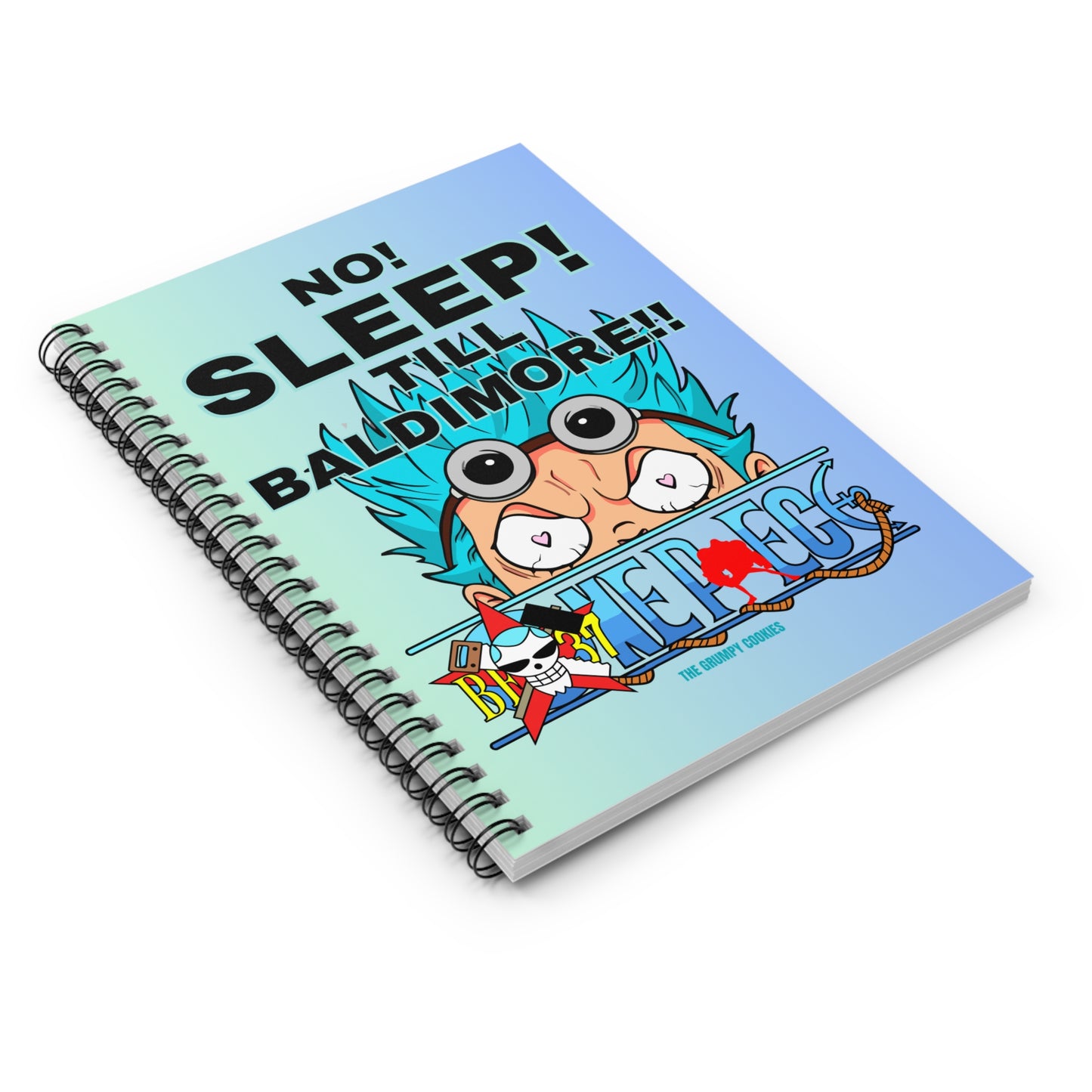 One Piece - No Sleep Till Baldimore Ruled Notebook