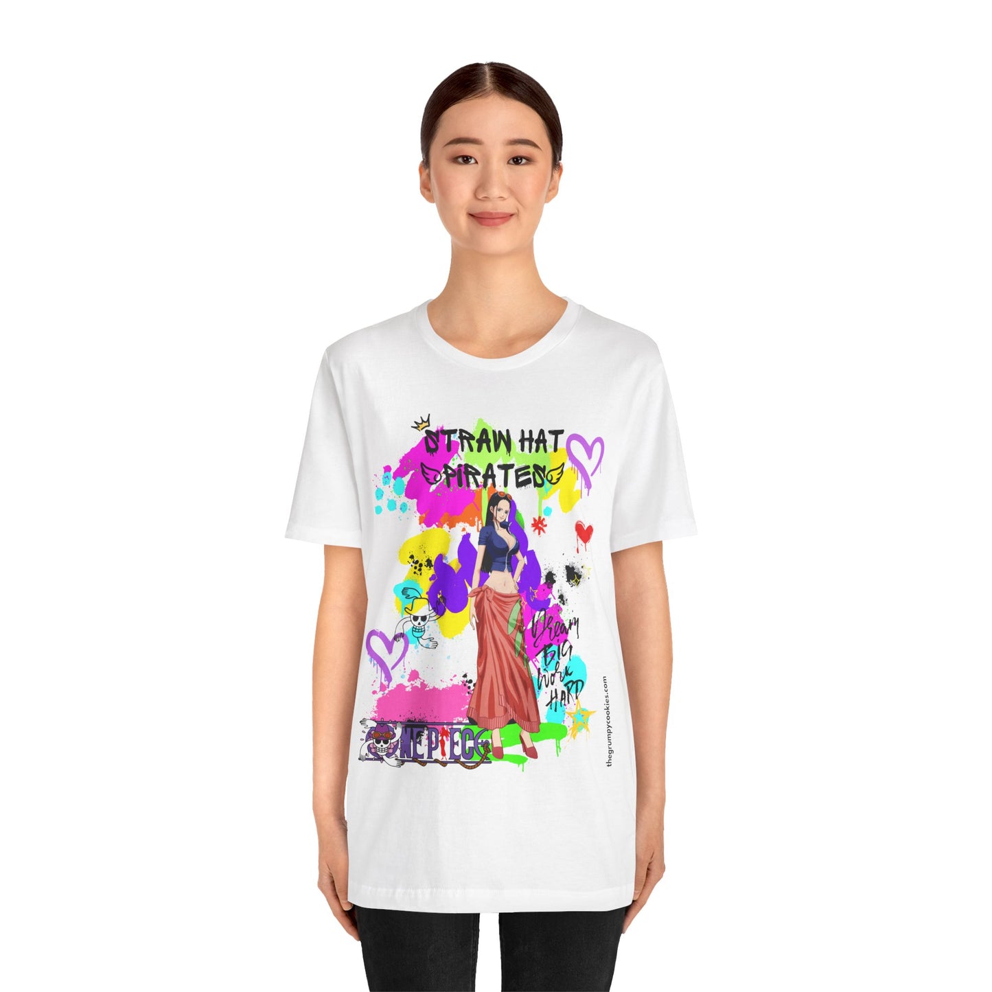 One Piece - Graffiti Robin Unisex Jersey Short Sleeve Tee